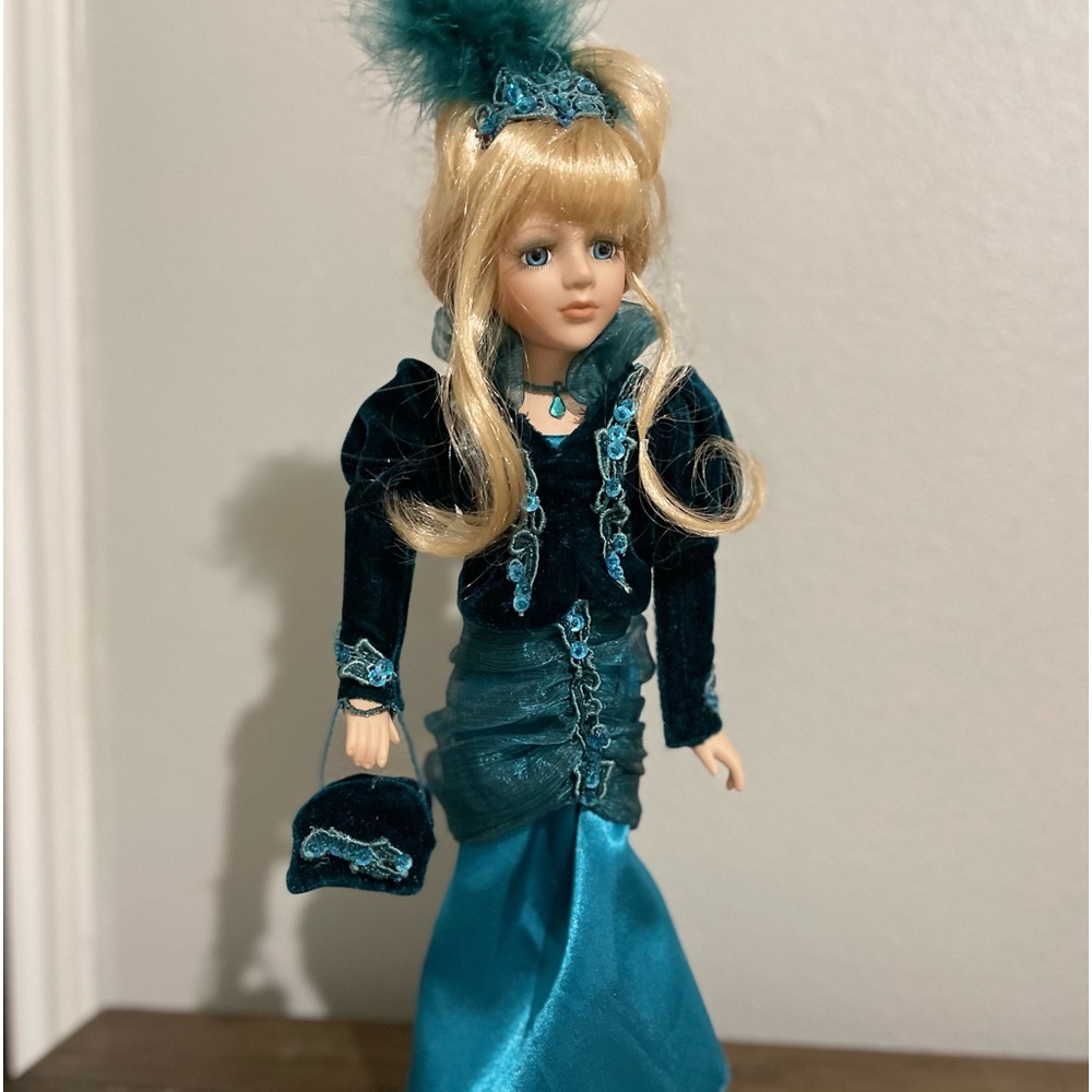 Rare Vintage Collectors Choice Fine Bisque Porcelain 17" Mermaid Doll